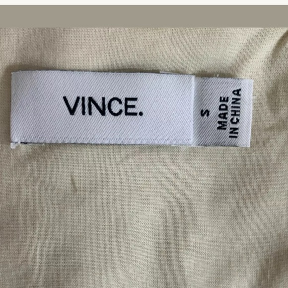 VINCE ivory tweed wrap trench jacket - Picture 4 of 6